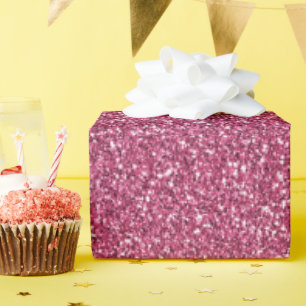 Girly Pink Glitter        Wrapping Paper