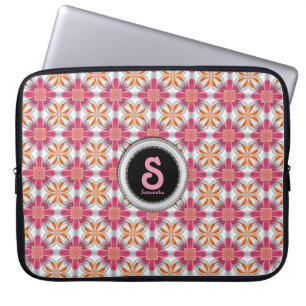 Girly Pink +Gold Geometric Pattern Sleeve/Case Laptop Sleeve