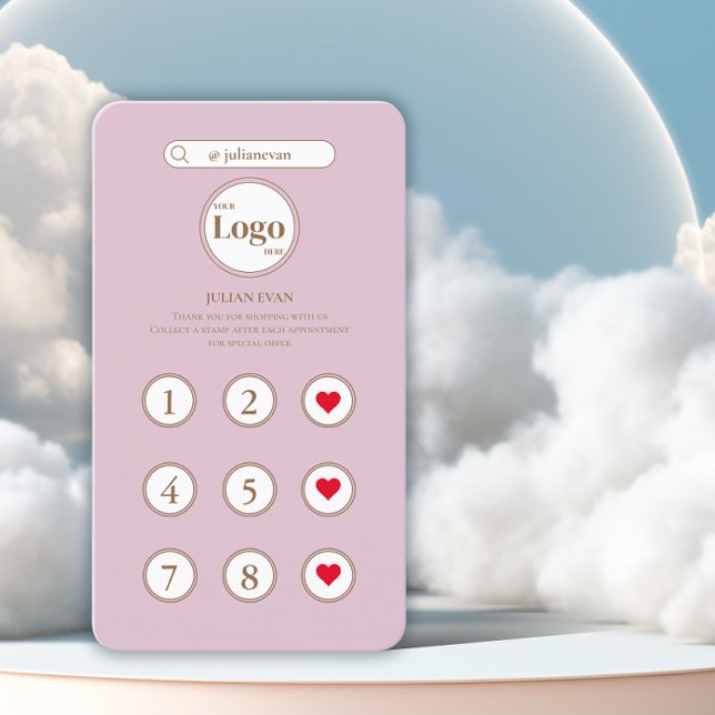 Girly Pink Instagram Inspired Loyalty Card (Creator Uploaded)