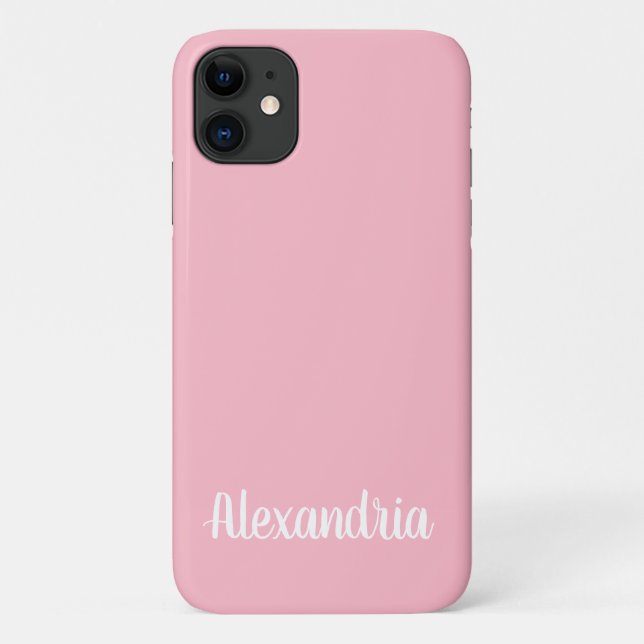 Girly PINK LEMONADE Solid Colour Case-Mate iPhone Case (Back)