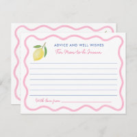 Girly Pink Lemons Advice Well Wishes For Mum Cards