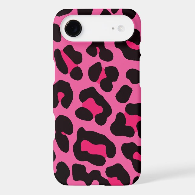 Girly Pink Leopard Print Case-Mate iPhone Case (Back)