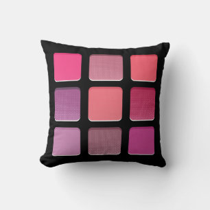 Girly Pink Makeup Modern Cushion