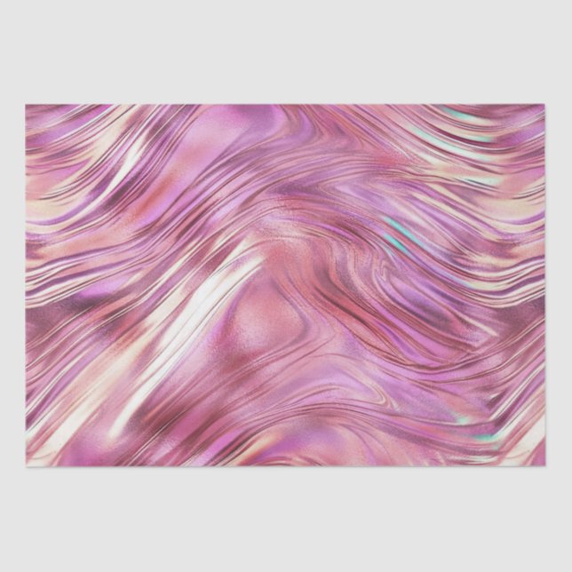 Girly Pink Pearl Rose Gold Glam Tissue Paper (Front)