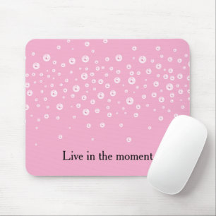 Girly Pink Pearls Mouse Mat