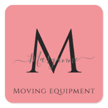 Girly Pink Personalised Monogram Envelope Seal