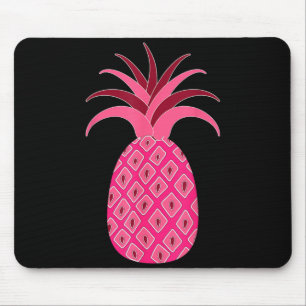 Girly Pink Pineapple Mouse Mat