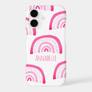 Girly Pink Rainbow First Name