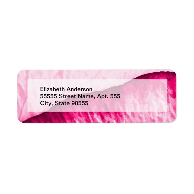 Girly Pink Rose Abstract With Name (Front)