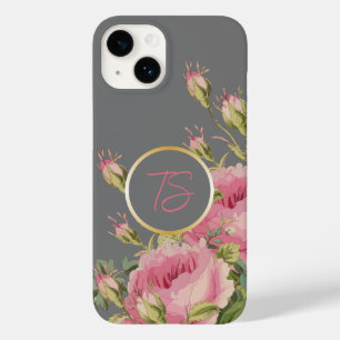 Girly Pink Roses Case-Mate iPhone 14 Case