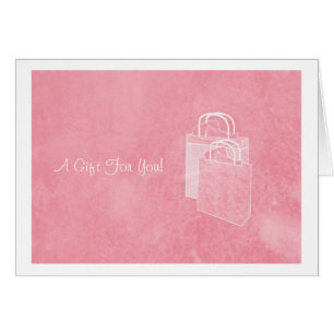 Girly Pink Shopping Spree Money Enclosed
