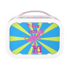 Girly Pink T-Rex Cute Cartoon Dinosaur Says Hi