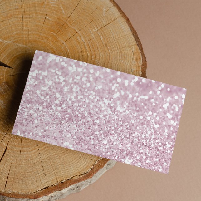 Girly Pink White Abstract Glitter Photo Print Label (Girly Pink White Abstract Glitter )