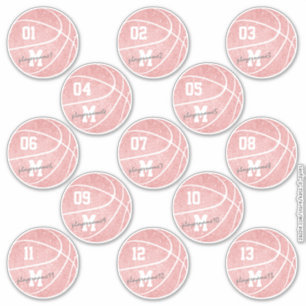 girly pink white basketball 13 players names