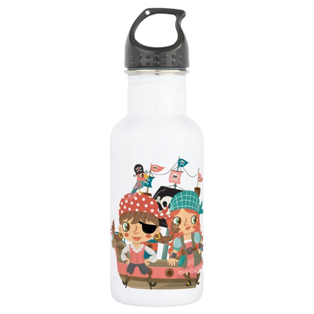 Girly Pirates 532 Ml Water Bottle (Front)
