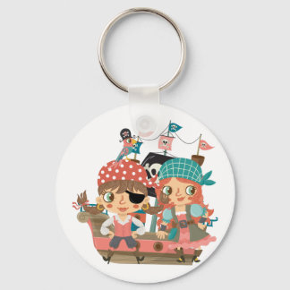 Girly Pirates Key Ring