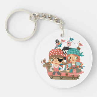 Girly Pirates Key Ring