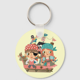 Girly Pirates Key Ring