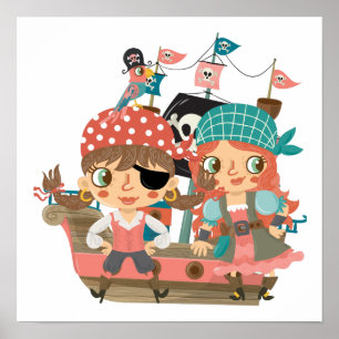 Girly Pirates Poster