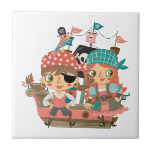 Girly Pirates Tile
