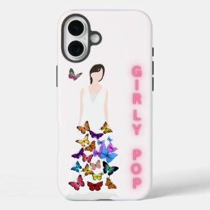 Girly pop butterfly phone case