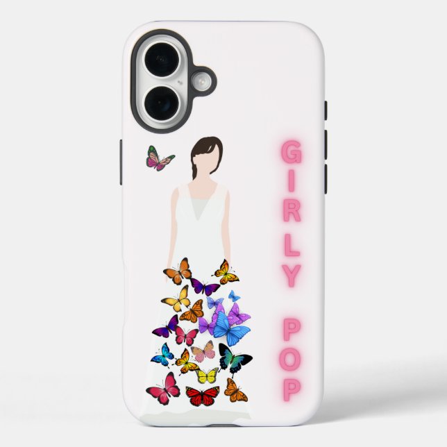 Girly pop butterfly phone case (Back)