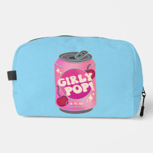Girly Pop Cherry Soda Can Retro Y2K Pink Dopp Kit