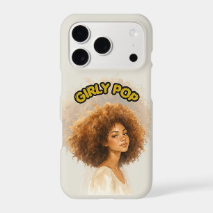 Girly pop Light Brown Afro Phone Case