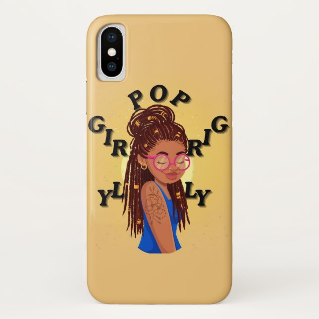 Girly pop locs phone case  (Back)