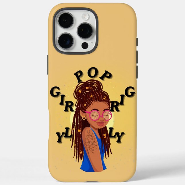 Girly pop locs phone case (Back)