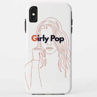 Girly Pop - Orange/Brown iPhone XS Max Case