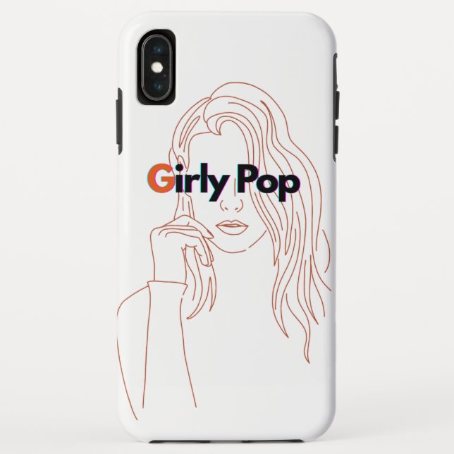 Girly Pop - Orange/Brown Case-Mate iPhone Case (Back)