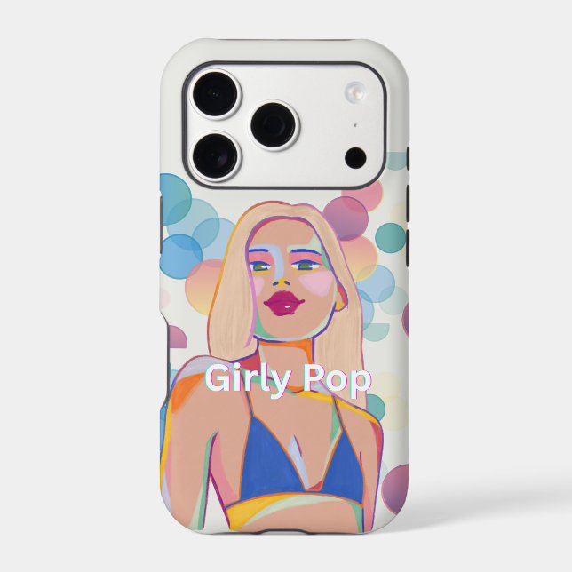 Girly pop phone case party girl Iphone (Back)
