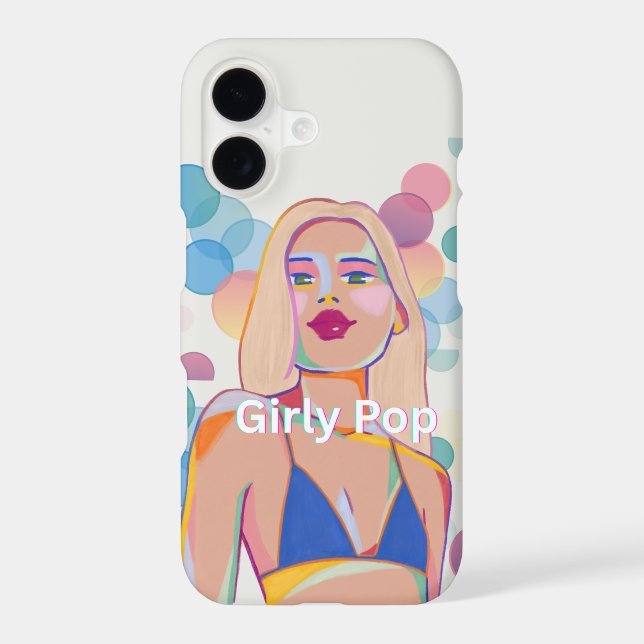 Girly pop phone case party girl iphone (Back)