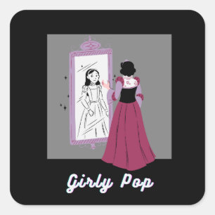 Girly pop stickers