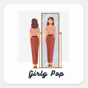 Girly pop stickers