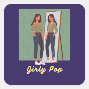 Girly pop stickers
