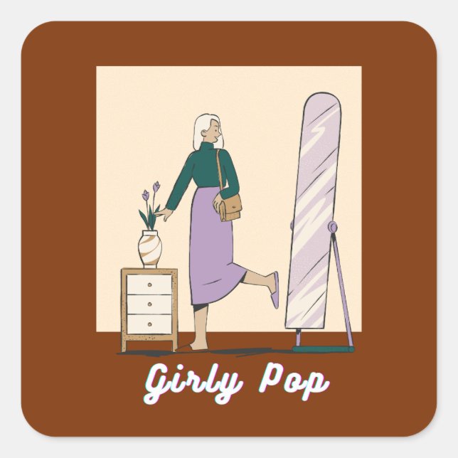 Girly pop stickers (Front)
