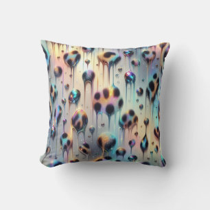 Girly Posh Leopard Print Opal Cushion