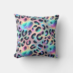 Girly Posh Leopard Print Opal Cushion