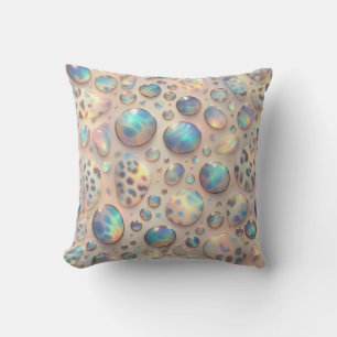 Girly Posh Leopard Print Opal Cushion