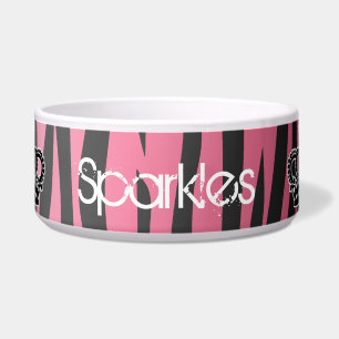 Girly princess pink and black zebra print