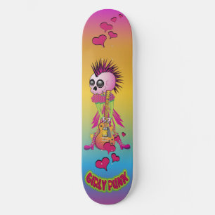 Girly Punk Rock Skate Skateboard