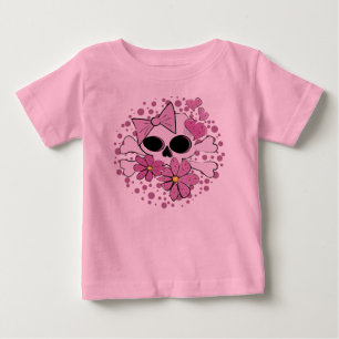 Girly Punk Skull Baby T-Shirt