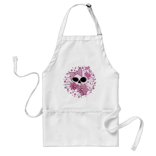 Girly Punk Skull Standard Apron