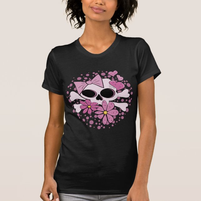 Girly Punk Skull T-Shirt (Front)