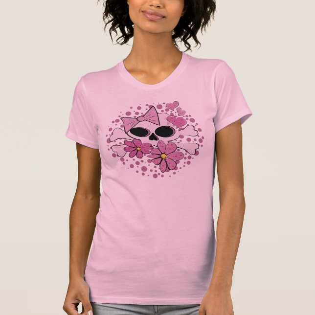 Girly Punk Skull T-Shirt (Front)