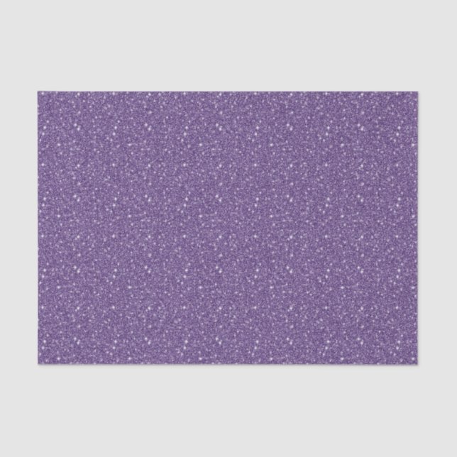 Girly Purple Glitter Tissue Paper (Front)