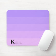 Girly Purple Lilac Ombre Classic Monogram