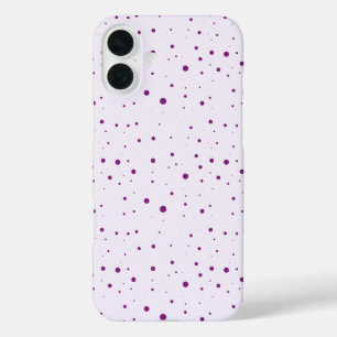 Girly Purple, Lilac Speckled iPhone 16 Plus Case